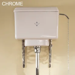 Silverdale Bathroom Silverdale Victorian High Level Toilet - Excludes Seat -Croydex shop silverdalevictorianhighleveltoiletd1