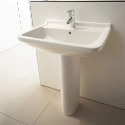 Duravit Starck 3 1TH Basin + Full Pedestal -Croydex shop sk501thfp d1