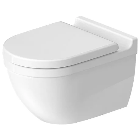 Duravit Starck 3 Rimless HygieneGlaze Durafix Wall Hung Toilet + Seat 4 Duravit Starck 3 Rimless HygieneGlaze Durafix Wall Hung Toilet + Seat - Image 2