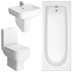 RAK Ceramic Small Modern Bathroom Suite