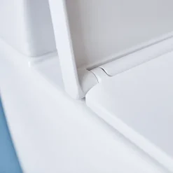 Britton Bathrooms Milan Rimless Close Coupled Toilet + Soft Close Seat -Croydex shop sphecc d3 5