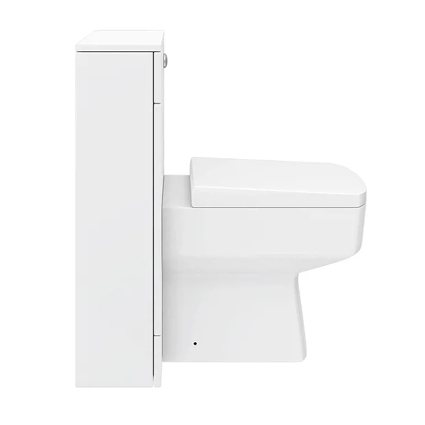 Nova Bathroom Nova High Gloss White BTW WC Unit Incl. Cistern + Square Pan W500 X D200mm 6 Nova Bathroom Nova High Gloss White BTW WC Unit Incl. Cistern + Square Pan W500 X D200mm - Image 4