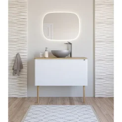 Crosswater Circus 400mm Countertop Basin Brushed Stainless Steel Effect