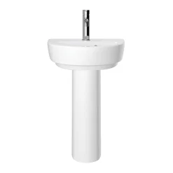 Heritage Bathroom Heritage Stamford 450mm 1TH Basin + Full Pedestal