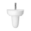 Heritage Bathroom Heritage Stamford 450mm 1TH Basin + Semi Pedestal -Croydex shop st450sp 1