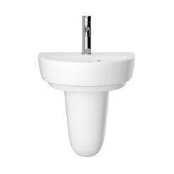 Heritage Bathroom Heritage Stamford 450mm 1TH Basin + Semi Pedestal