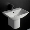 RAK Ceramic RAK Summit 50cm Basin 1TH With Half Pedestal -Croydex shop sum50bas1hped d1