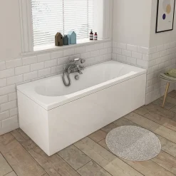 Victorian Plumbing Sutton Premiercast Double Ended Bath 6 Victorian Plumbing Sutton Premiercast Double Ended Bath -Croydex shop suttonpremiercastrounddoubleendedbathl