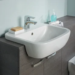Ideal Standard Tempo 55cm 1TH Semi-Countertop Washbasin -Croydex shop t059001 d2