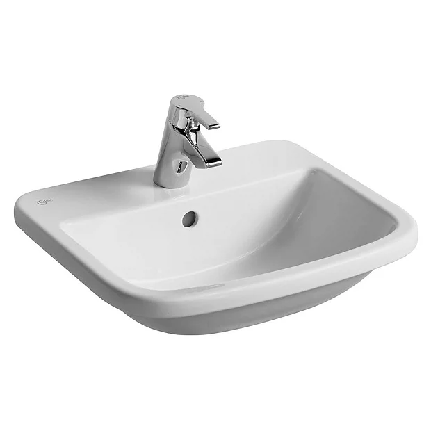 Ideal Standard Tempo 55cm 1TH Inset Countertop Basin 4 Ideal Standard Tempo 55cm 1TH Inset Countertop Basin - Image 2