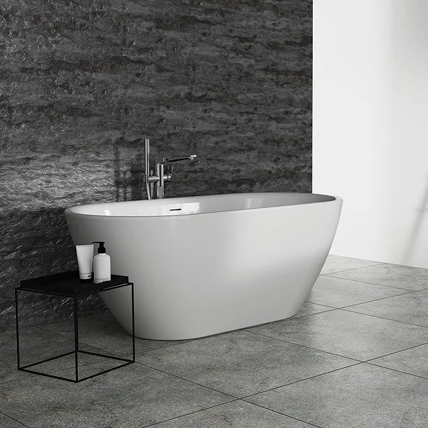 Ideal Standard Adapto 1550 X 750mm Oval Freestanding Double Ended Bath With Clicker Waste 6 Ideal Standard Adapto 1550 X 750mm Oval Freestanding Double Ended Bath With Clicker Waste - Image 4