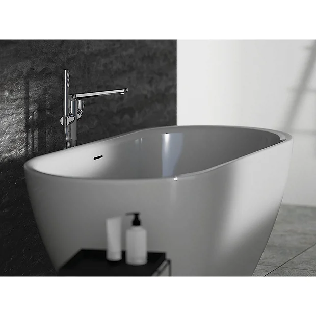 Ideal Standard Adapto 1550 X 750mm Oval Freestanding Double Ended Bath With Clicker Waste 7 Ideal Standard Adapto 1550 X 750mm Oval Freestanding Double Ended Bath With Clicker Waste - Image 5