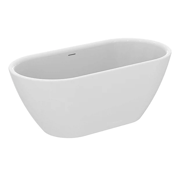 Ideal Standard Adapto 1550 X 750mm Oval Freestanding Double Ended Bath With Clicker Waste 4 Ideal Standard Adapto 1550 X 750mm Oval Freestanding Double Ended Bath With Clicker Waste - Image 2