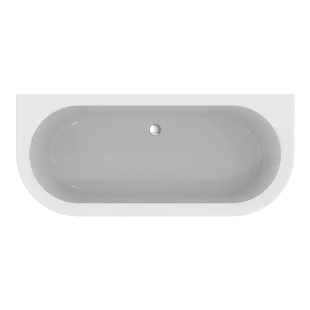 Ideal Standard Adapto 1800 X 800mm D-Shape Freestanding Bath With Clicker Waste 5 Ideal Standard Adapto 1800 X 800mm D-Shape Freestanding Bath With Clicker Waste - Image 3
