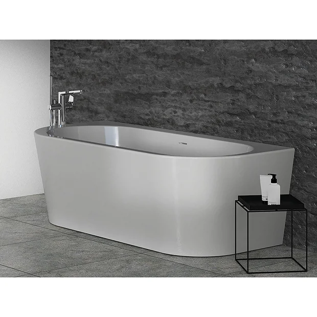 Ideal Standard Adapto 1800 X 800mm D-Shape Freestanding Bath With Clicker Waste 6 Ideal Standard Adapto 1800 X 800mm D-Shape Freestanding Bath With Clicker Waste - Image 4