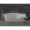 Ideal Standard Adapto 1800 X 800mm D-Shape Freestanding Bath With Clicker Waste -Croydex shop t466001 d4