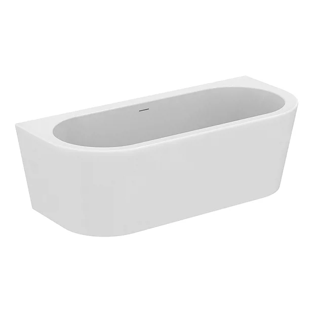 Ideal Standard Adapto 1800 X 800mm D-Shape Freestanding Bath With Clicker Waste 4 Ideal Standard Adapto 1800 X 800mm D-Shape Freestanding Bath With Clicker Waste - Image 2