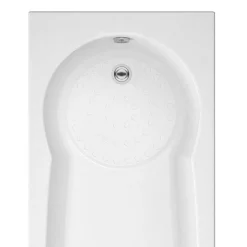 Victorian Plumbing Taranto 1700x800 Textured Anti-Slip Base Keyhole Shower Bath -Croydex shop tarantotexturedbasekeyholeshowerbathd1