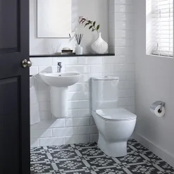 Ideal Standard Tesi Basin 1TH Basin & Semi Pedestal -Croydex shop tes50sem d1