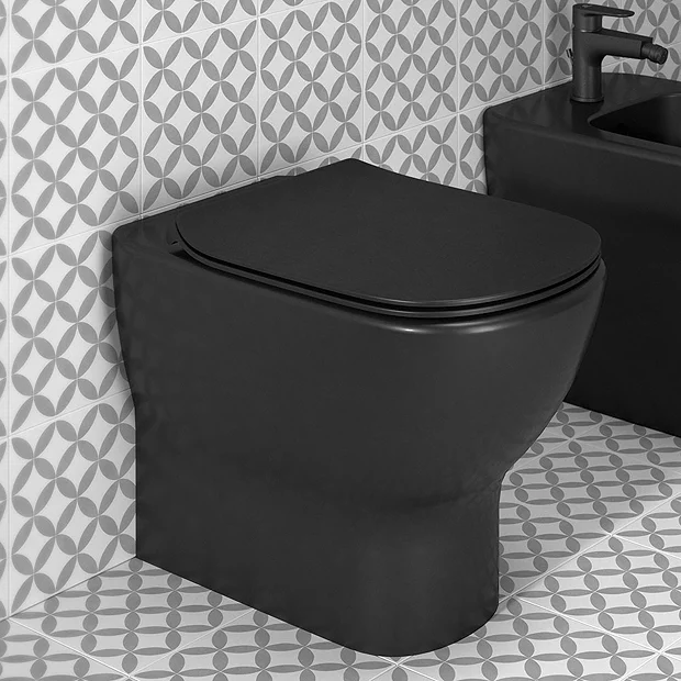 Ideal Standard Tesi Silk Black AquaBlade Back To Wall WC + Soft Close Seat 6 Ideal Standard Tesi Silk Black AquaBlade Back To Wall WC + Soft Close Seat - Image 4