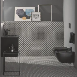 Ideal Standard Tesi Silk Black AquaBlade Wall Hung WC + Soft Close Seat -Croydex shop tessbwhsc d4