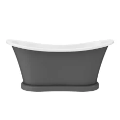 Trafalgar Grey 1685 X 745 Double Ended Slipper Roll Top Bath 10 Trafalgar Grey 1685 X 745 Double Ended Slipper Roll Top Bath -Croydex shop tgry1685nd1