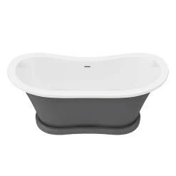 Trafalgar Grey 1685 X 745 Double Ended Slipper Roll Top Bath 13 Trafalgar Grey 1685 X 745 Double Ended Slipper Roll Top Bath -Croydex shop tgry1685nd4