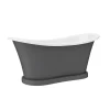 Trafalgar Grey 1685 X 745 Double Ended Slipper Roll Top Bath -Croydex shop tgry1685nd5