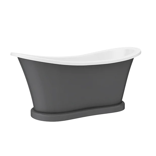Trafalgar Grey 1685 X 745 Double Ended Slipper Roll Top Bath 3 Trafalgar Grey 1685 X 745 Double Ended Slipper Roll Top Bath