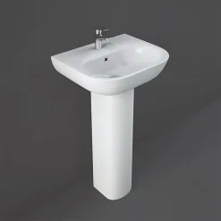 RAK Ceramic RAK Tonique 45cm Basin 1TH With Full Pedestal