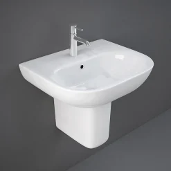RAK Ceramic RAK Tonique 55cm 1TH Basin + Half Pedestal