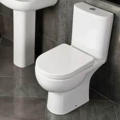 RAK Ceramic RAK Tonique Close Coupled Full Access Toilet + Soft Close Seat