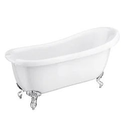 Victorian Plumbing Oxford 1710 Roll Top Slipper Bath -Croydex shop trafalgarrolltopslipperbath1710mmnewdetail1