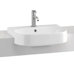Britton Bathrooms Trim 500mm 1TH Semi-Recessed Basin