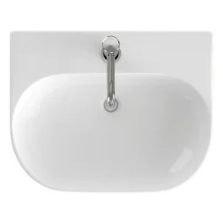 Britton Bathrooms Trim 500mm 1TH Basin With Full Pedestal