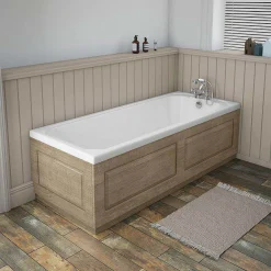 Victorian Plumbing Art Deco 1700 X 700 Single Ended Bath -Croydex shop trojanartdeco5mm1700x700mmsingleendedbathdetail1