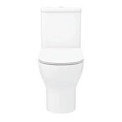 Toreno Round Rimless Close Coupled Toilet + Soft Close Seat -Croydex shop trrwcnd1