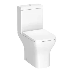Toreno Square Rimless Close Coupled Toilet + Soft Close Seat -Croydex shop tsrwc detail1