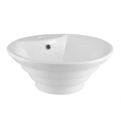 Nuie Round Tiered 460mm Ceramic Counter Top Basin -Croydex shop ultraroundceramiccountertopbasinnbv006nd1