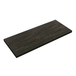Venice Floating Basin Shelf (Dark Oak - 1200mm Wide) Incl. 2 Round Basins -Croydex shop v12dkslf2rb d1