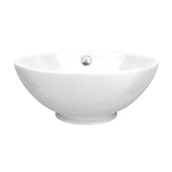 Venice Floating Basin Shelf (Light Oak - 1200mm Wide) Incl. 2 Round Basins -Croydex shop v12lkslf2rb d1