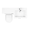 Valencia 1100mm Combination Bathroom Suite Unit With Basin + Round Toilet -Croydex shop val1100r n d5