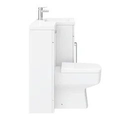 Valencia 1100mm Bathroom Combination Suite Unit With Basin + Square Toilet -Croydex shop val1100s d5