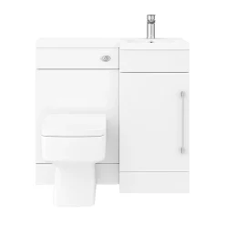 Valencia 900mm Combination Bathroom Suite Unit + Square Toilet -Croydex shop val900s d5