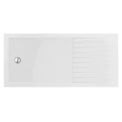 Victorian Plumbing Valencia 1100 Vanity Unit Suite + Walk In Enclosure -Croydex shop valbs d3