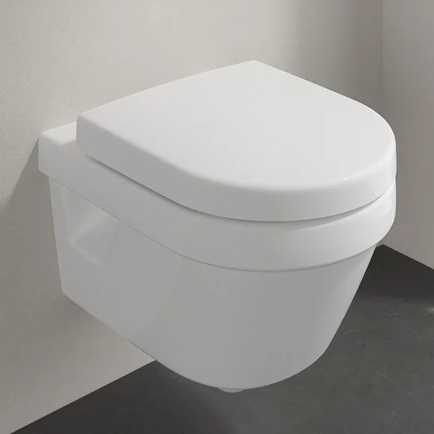 Villeroy & Boch Villeroy And Boch Architectura Compact Rimless Wall Hung Toilet + Soft Close Seat 4 Villeroy & Boch Villeroy And Boch Architectura Compact Rimless Wall Hung Toilet + Soft Close Seat - Image 2