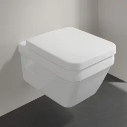 Villeroy & Boch Villeroy And Boch Architectura Square Rimless Wall Hung Toilet + Seat -Croydex shop vbaasqwhss d1
