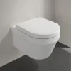Villeroy & Boch Villeroy And Boch Architectura Round Rimless Wall Hung Toilet + Seat -Croydex shop vbaawhss d1