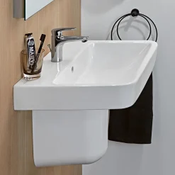 Villeroy & Boch Villeroy And Boch O.novo Square 1TH Washbasin + Semi Pedestal 9 Villeroy & Boch Villeroy And Boch O.novo Square 1TH Washbasin + Semi Pedestal -Croydex shop vbnvs55bassp d2