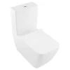 Villeroy & Boch Villeroy And Boch Venticello DirectFlush Rimless BTW Close Coupled Toilet (Bottom Entry Water Inlet) + Soft Close Seat -Croydex shop vbvobiccr l